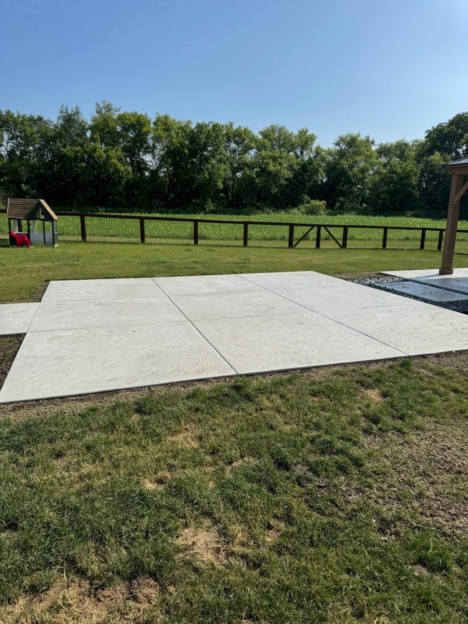 Concrete patio project example